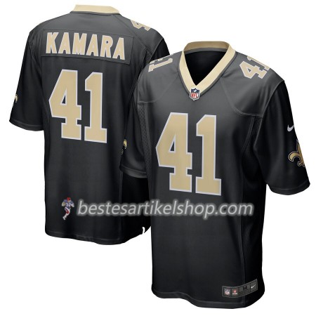 Herren New Orleans Saints Trikot Alvin Kamara 41 Nike Schwarz